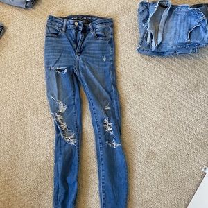 american eagle skinny jeans size 0